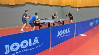 Julian Stocker und Stefan Teufel im Doppel gegen Wr. Neudorf