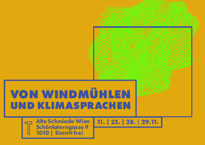 Flyer "Von Windmühlen und Klimasprachen"